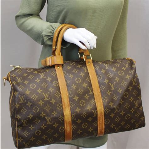 lv leather duffle bag|lv duffle bag monogram.